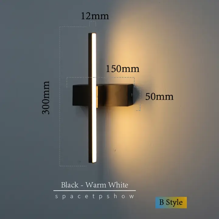 YNL Lámpara de Pared LED Moderna Luz de Dormitorio Iluminación para el Hogar Enchufe EU con Interruptor - 1