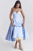 Ohsisa 2025 verano de gama alta princesa malla francesa gran Swing doble capa Sling vestido Casual de mujer - details 2