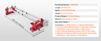 SucceBuy Router Sled - 64 pulgadas, portátil y ajustable para aplanar madera. Ideal para carpintería casera de bricolaje, plantilla de aplanamiento de losas. Máquina cepilladora para obtener resultados suaves. - details 5