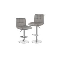 Taburete de Bar de Juguete de Juego de 2 Altos Taburetes de Cocina de Cuero Sintético - details 10