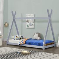 Cama para niños pequeños Cama Infantil 160 x 80cm Estructura Tipi de Madera Pino Color Pino Natural - details 22