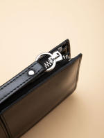 Cartera de cuero para mujer, cartera larga de cuero con cera de aceite, cartera multitarjeta para mujer de piel de vaca, bolso crudo para teléfono móvil. - details 10