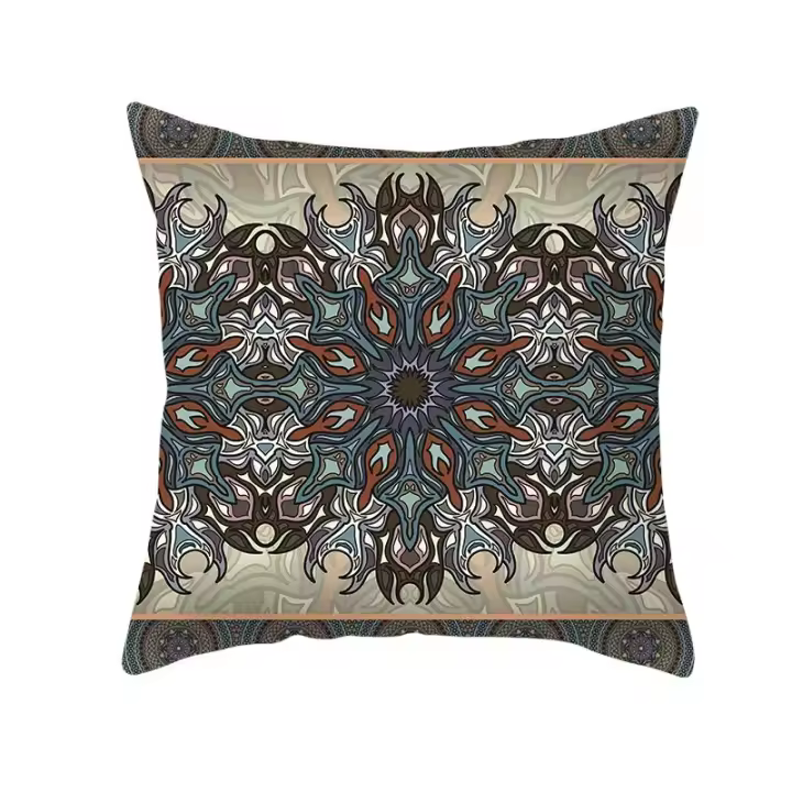 Funda de almohada Retro Mandala para oficina, sala de estar, hogar, adornos para coche - 1