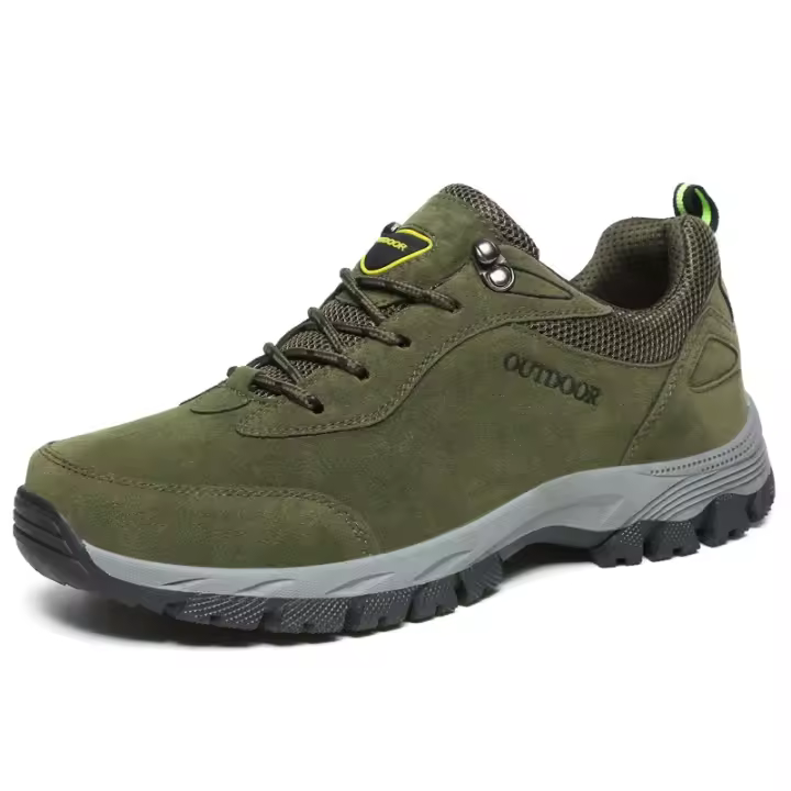 Zapatos de senderismo para hombre, botas de trekking deportivas, transpirables, de cuero, antideslizantes, cómodas para acampar y caminar en verano. - 1