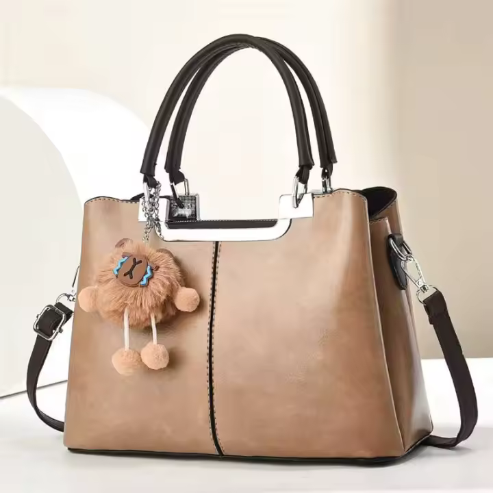 Bolso de hombro diagonal de gran capacidad para mujer de gama alta, modelo de PU de otoño 21373 - 1