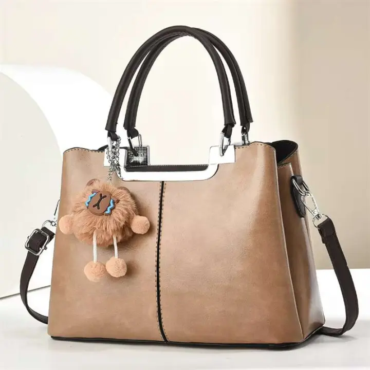 Bolso de hombro diagonal de gran capacidad para mujer de gama alta, modelo de PU de otoño 21373 - 1
