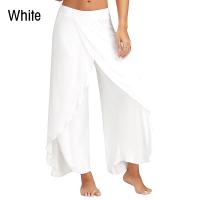 Pantalones de Yoga de Gasa Transpirable para Mujer Pantalones Sueltos Rectos de Color Sólido - details 6