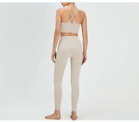 Leggings sin costuras para mujer, pantalones de Yoga elásticos de cintura alta para entrenamiento físico, mallas deportivas para mujer, ropa de gimnasio, pantalones deportivos informales - details 9
