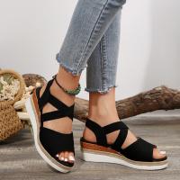 Sandalias de tacón de cuña de verano para mujer - details 2