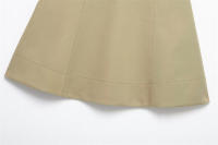Moda Primavera 2025 para Mujer Falda Elegante de Color Sólido Combinada con Lado Casual - details 6