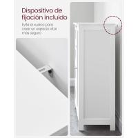 Gabinete de Almacenamiento con 4 Cajones y 1 Armario de Taquilla, Puerta Simple, Estante Ajustable, - details 2