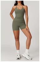 Conjunto de Shorts de Yoga de Cintura Alta Secado Rápido, Cómodo, Plegable, Belleza - details 5