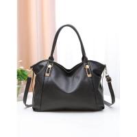 Bolso informal de moda para mujer, bolso de hombro de Color sólido suave de gran capacidad, bolso cruzado, mochila de lujo de alta gama - details 0