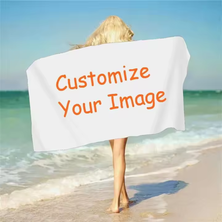 Toalla de playa de baño con patrón personalizado 3D, pedido al por mayor para mapear productos personalizados, 1 Uds. - 1