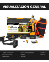 Tijeras de Podar Inalámbricas Swansoft Batería Profesional de 4Ah Diámetro de Corte de 45mm - details 8