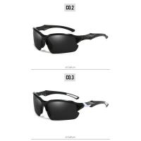 Gafas de sol deportivas polarizadas para exteriores, modelo nuevo 2025, con diseño de media montura y protección contra el viento - Gafas de sol para pesca - details 9