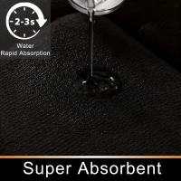Alfombrilla absorbente para pies acolchada de color sólido para diferentes habitaciones, esponja espesa de franela, cuarto de ducha, alfombrilla antideslizante, alfombrilla de entrada - details 2