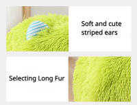 Nueva Cama Para Mascotas Invierno Caliente Sillón De Gato De Peluche Desmontable Lavable Villa De Dibujos Animados Den Para Gatos Cartoon Casa De Mascotas - details 6