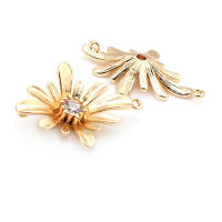 Colgantes de latón y circonita de Color dorado de 18K para mujer, joyería artesanal de alta calidad, collar, pendientes, accesorios - details 18