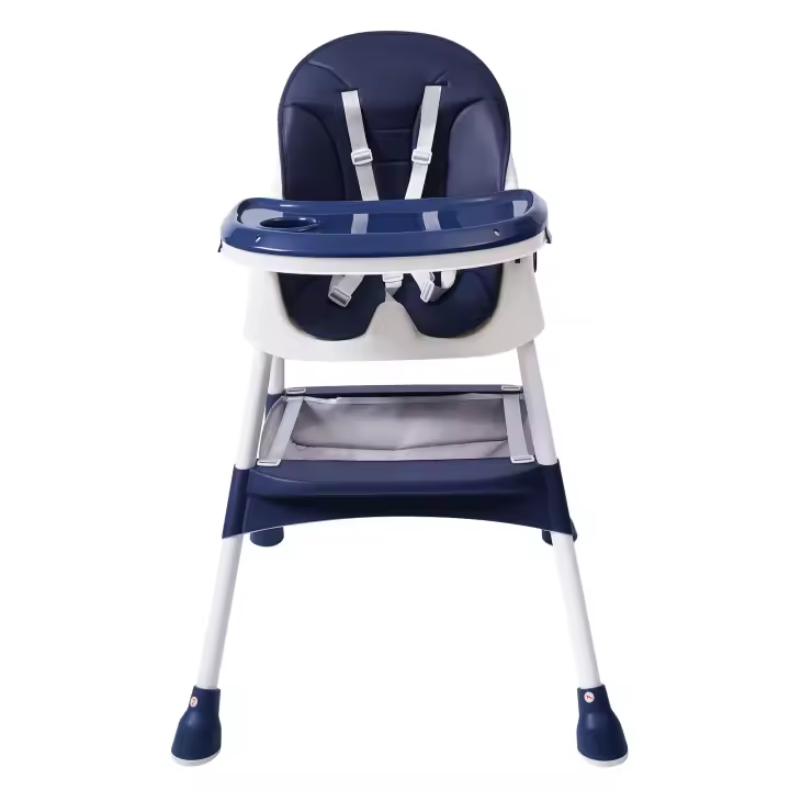 Trona infantil 2 en 1, silla de comedor para bebés, trona infantil con mesa de altura ajustable, trona combinada plegable - 1