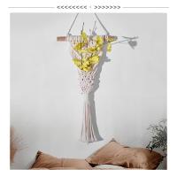 Bolsa Tejida a Mano Estilo Nórdico - Decoración de Flores Secas (Yute Natural, Diseño Minimalista) para Salón, Porche y Airbnb - details 4
