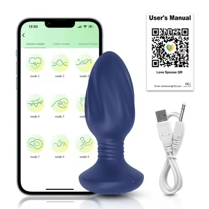 Vibrador con aplicación para hombres, Control remoto, tapón Anal, masajeador de próstata masculino, Juguetes sexuales para adultos para mujeres - 1