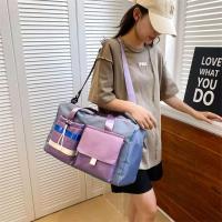 Bolsas de lona de viaje impermeables con separación de bolsillo seco y húmedo de gran capacidad personalizadas con compartimento para zapatos - details 22
