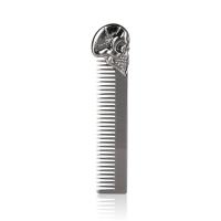 Peine de Metal para estilismo de peluquero de tamaño de bolsillo, peine profesional de aleación de Zinc para Barba para hombres, herramientas portátiles para dar forma al cuidado del bigote y antienredos - details 2