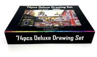 Juego de lápices de colores al óleo para dibujo de estudiantes, suministros de arte profesional para artistas, 74 piezas - details 15