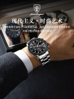 Reloj de cuarzo con correa de acero multifunción para hombre nuevo suizo - details 1