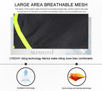 LYSCHY-Chaqueta protectora de verano para motocicleta para hombre, chaqueta de motociclista de malla transpirable para mujer, Moto, Motocross, ropa de montar reflectante - details 1