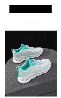 Zapatillas de moda para mujer Fly Weave Zapatillas transpirables de malla elástica suela blanda Zapatos casuales - details 15