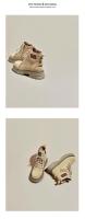 Botas Martin de cuero populares 2025 otoño e invierno nuevo estilo británico plataforma versátil botas cortas de cuero mate terciopelo botas de mujer. - details 3