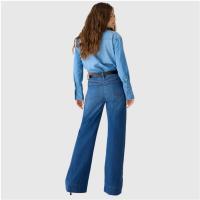 Pantalones vaqueros de pierna ancha Pantalones sueltos elásticos de moda para mujer - details 3