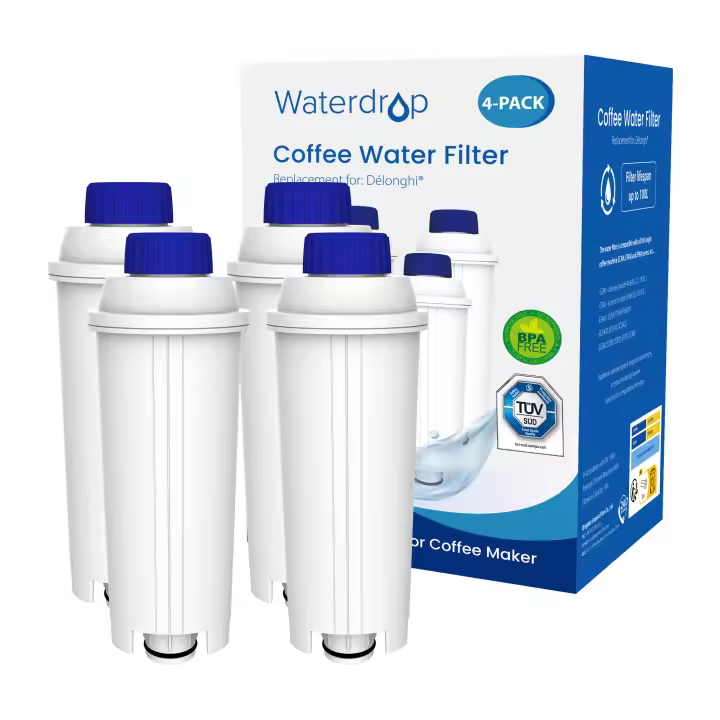 Waterdrop Filtro de Café TÜV SÜD, Certificado, Compatible con DeLonghi®DLSC002, 9310926, SER3017, 5513292811 (4) - 1