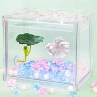Hamaca de hoja verde para peces Betta, decoración segura para acuario reductora de estrés con ventosa para decoración de plantas falsas, 1 ud. - details 4