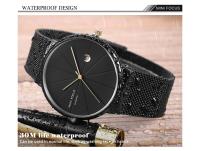 Reloj minimalista ultrafino para hombre, movimiento de cuarzo japonés, resistente al agua, correa de malla de acero inoxidable, reloj de pulsera con fecha - details 5