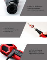 Set de Herramientas Eléctricas Inalámbricas Mini Taladro Eléctrico 3.6V Batería de Iones de Litio Carga USB Accesorios Multifuncionales DIY - details 9