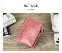 Carteras de Piel Genuina CONTACT'S para Mujeres - Carteras Cortas de Doble Pliegue, Monederos de Moda para Mujeres, Porta Tarjetas, Monedero, Clip para Dinero, Carteras para Mujeres y Hombres - details 19