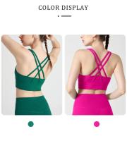 Bras de Verano Transpirables y a Prueba de Golpes para Mujeres Top Deportivo con Espalda Cruzada - details 4