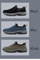 Zapatos de senderismo de marca para hombre, zapatos de Trekking al aire libre de cuero de ante, zapatillas de entrenamiento ligeras antideslizantes, zapatos de escalada para caminar - details 4