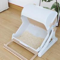 Caja de Arena Semi Automática Extra Grande para Gatos Restaurante para Mascotas Semi Cerrado - details 3