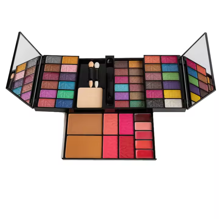 Paleta de sombras de ojos, colorete de 4 colores, brillo de labios, polvo de 2 colores, 24 colores - 1