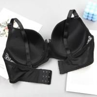 Sujetador sexy de encaje, ropa interior de copa grande, estampado de espiga, algodón. - details 8