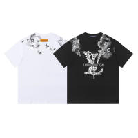 Camiseta de Verano de Algodón Puro Cuello Redondo Ajuste Suelto Moda Casual para Hombres - details 12