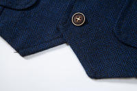 Chaleco de Tweed Grueso de Moda Retro para Hombres Chaleco de Fiesta de Ocio Casual Británico con Múltiples Bolsillos - details 15