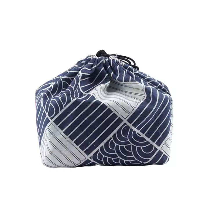 Bolsa de almuerzo portátil con cordón, bolsa de mano Bento para mujeres, hombres, escuela, oficina - 1