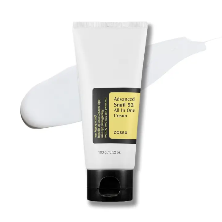 COSRX Snail Mucin 92% Hidratante, Regalos del Día de la Madre Mamá, Crema de Gel Facial de Reparación Diaria Tipo Tubo para Pieles Secas y Sensibles, - 1