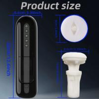 1 unidad de masturbador masculino automático, copa de masturbación para mamada con modos de empuje y vibración y modos de calefacción, Juguetes sexuales para hombre con vagina de bolsillo - details 6