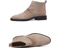 37-44 Botas Chelsea grandes con cremallera plegable de cuero genuino para hombres y mujeres 19128 - details 6